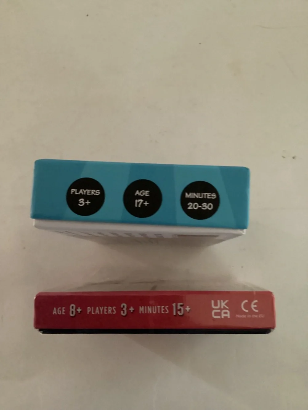 2 Party Card Games: QuickWits and Soundiculous new in packages